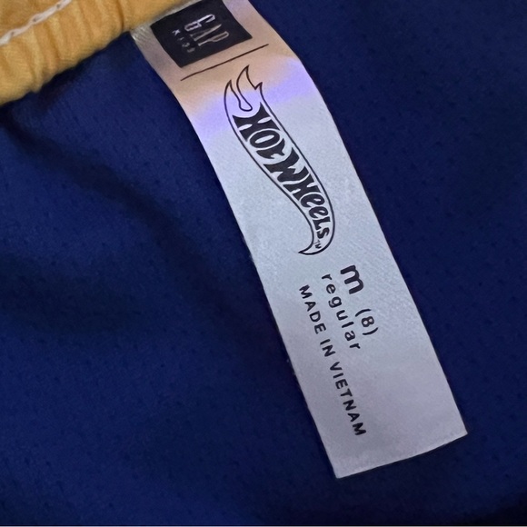 GAP Navy Swim Shorts with Hot Wheels Graphic - Picture 2 of 2